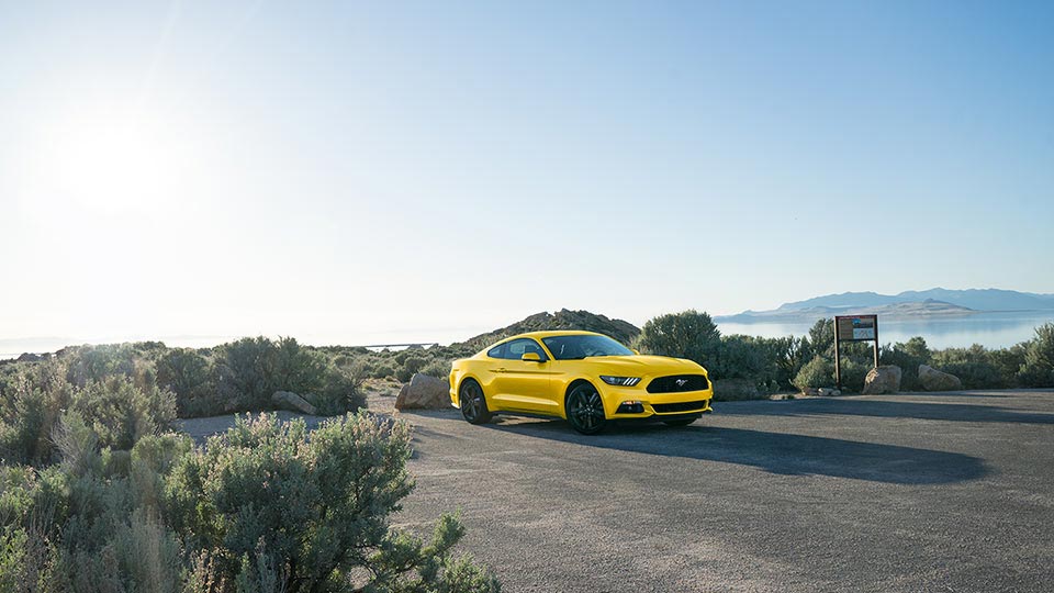2017 Ford Mustang Front Exterior Yellow